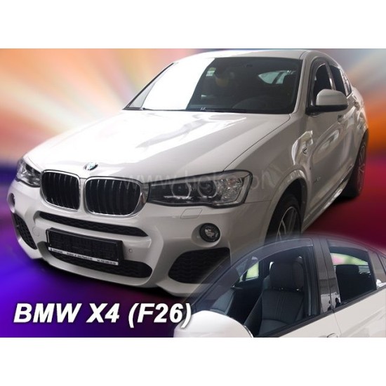 Ανεμοθραύστες για BMW X4 F26 (2013+) - 4 τμχ. εμπρός και πίσω