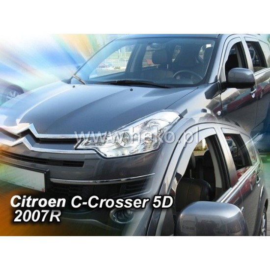 Ανεμοθραύστες για Citroen C-Crosser / Peugeot 4007 (2007+ ) 5 πορτο - 2 τμχ. εμπρός