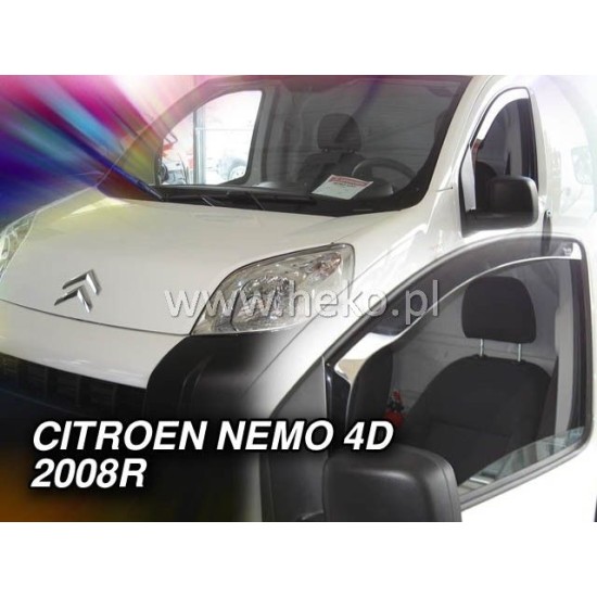 Ανεμοθραύστες για Citroen Nemo / Fiat Fiorino / Qubo / Peugeot Bipper (2008+)  2 τμχ. εμπρός