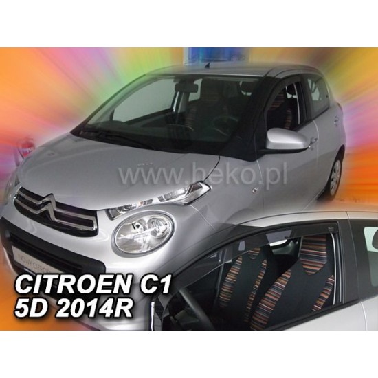 Ανεμοθραύστες για Citroen C1 (2005-2014) 5 πορτο - 2 τμχ. εμπρός