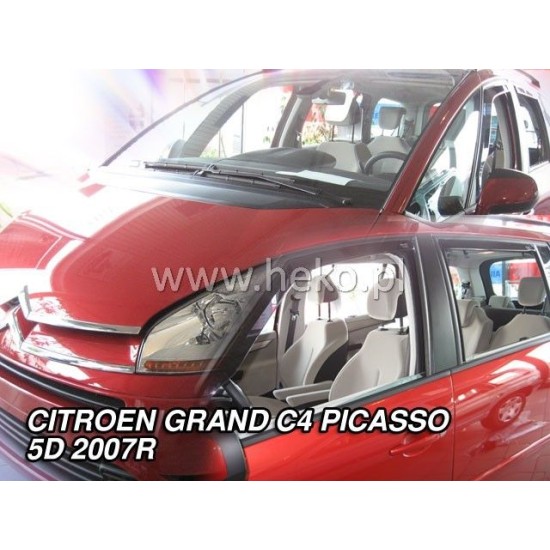 Ανεμοθραύστες για Citroen C4  Grand Picasso (2007-2013) 5 πορτο - 4 τμχ. εμπρός και πίσω