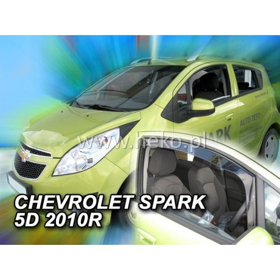 Ανεμοθραύστες για Chevrolet Spark II (2010+) 5 πορτο - 2 τμχ. εμπρός