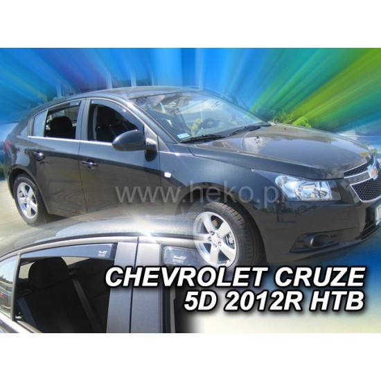 Ανεμοθραύστες για Chevrolet Cruze (2009+) 5 πορτο - 4 τμχ. εμπρός και πίσω