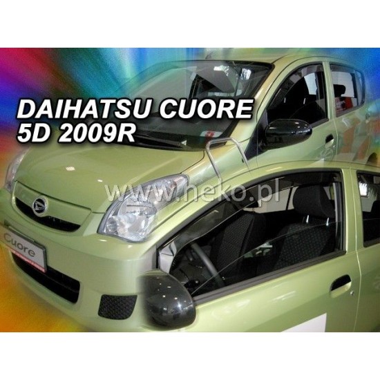 Ανεμοθραύστες για Daihatsu Coure VII (2007+) 5 πορτο - 2 τμχ. εμπρός