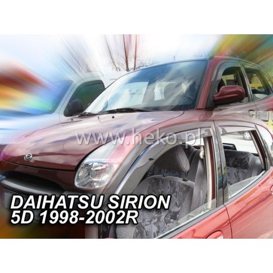 Ανεμοθραύστες για Daihatsu Sirion (1998-2005) 5 πορτο - 2 τμχ. εμπρός