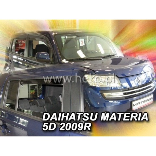 Ανεμοθραύστες για Daihatsu Materia (2006+) 5 πορτο - 4 τμχ. εμπρός και πίσω