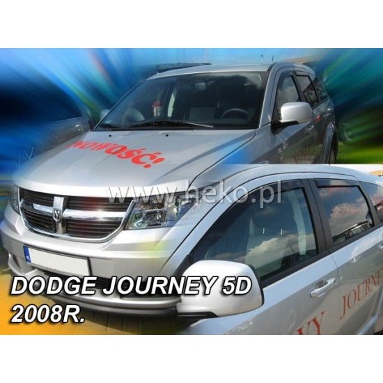 Ανεμοθραύστες για Fiat Freemont /Dodge Journey (2008+) 5 πορτο - 4 τμχ. εμπρός και πίσω