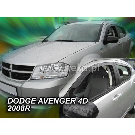 Ανεμοθραύστες για Dodge Avenger (2008+) sedan - 2 τμχ. εμπρός