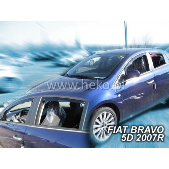 Ανεμοθραύστες για Fiat Bravo (2009+) 5 πορτο - 2 τμχ. εμπρός