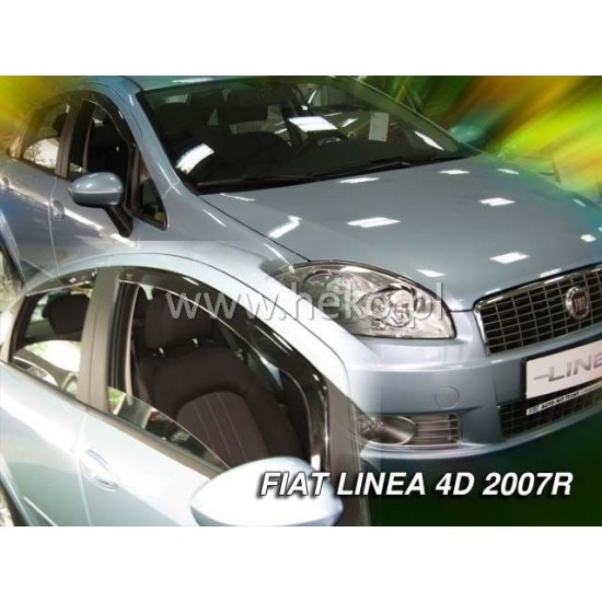 Ανεμοθραύστες για Fiat Linea (2007+) sedan - 4 τμχ. εμπρός και πίσω