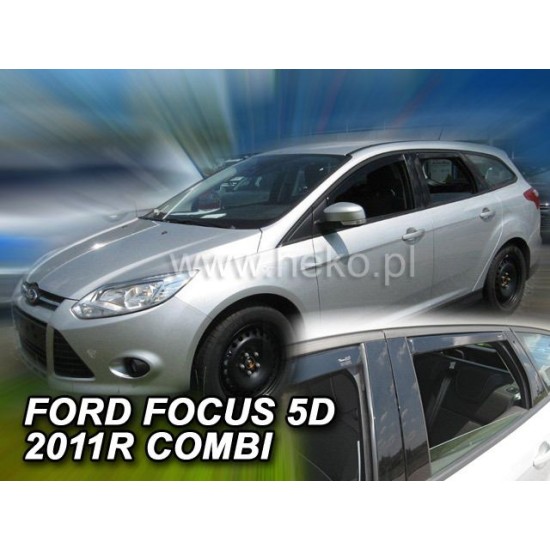 Ανεμοθραύστες για Ford Focus III (2011+) combi - 4 τμχ. εμπρός και πίσω