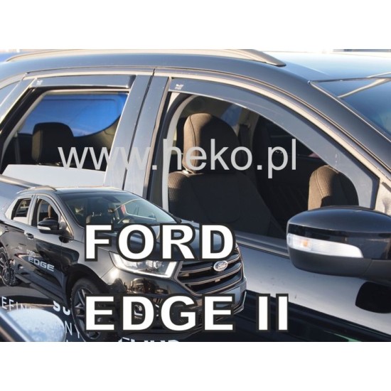 Ανεμοθραύστες για Ford Edge II (2012+)  5 πορτο - 4 τμχ. εμπρός και πίσω