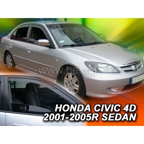 Ανεμοθραύστες για  Honda Civic VII (2001-2005) sedan - 2 τμχ. εμπρός