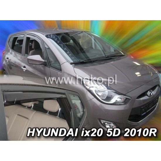 Ανεμοθραύστες για Hyundai ix20 (2010+) 5 πορτο - 4 τμχ. εμπρός και πίσω