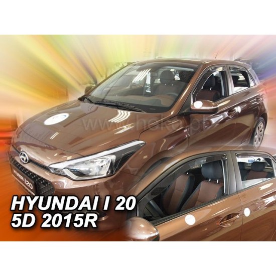 Ανεμοθραύστες για Hyundai i20 (2015-2019) 5 πορτο - 4 τμχ. εμπρός και πίσω