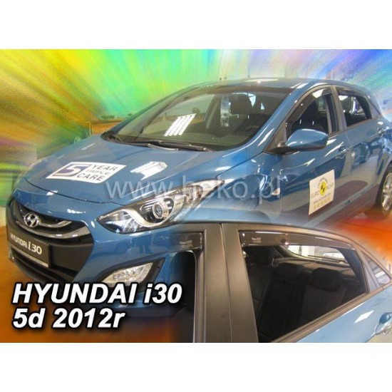 Ανεμοθραύστες για Hyundai i30 (2012-2017) 5 πορτο - 4 τμχ. εμπρός και πίσω