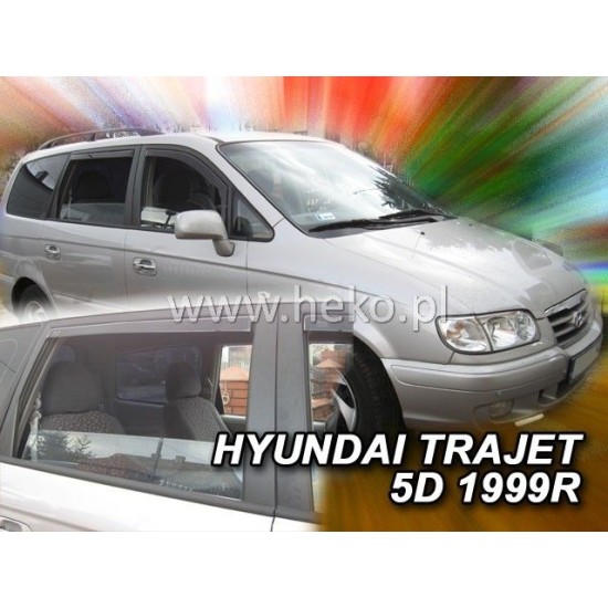 Ανεμοθραύστες για Hyundai Trajet (1998-2008) 5 πορτο - 4 τμχ. εμπρός και πίσω