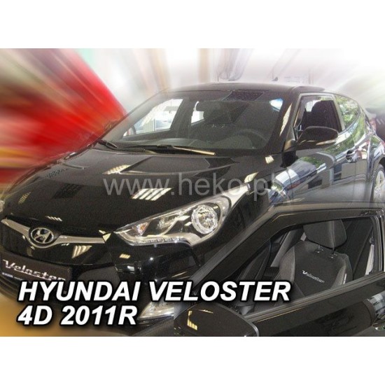 Ανεμοθραύστες για Hyundai Veloster  (2011+) sedan - 2 τμχ. εμπρός