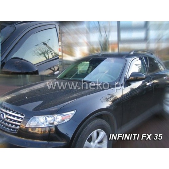 Ανεμοθραύστες για Infiniti FX 35/45  (2003-2008) 5 πορτο - 2 τμχ. εμπρός