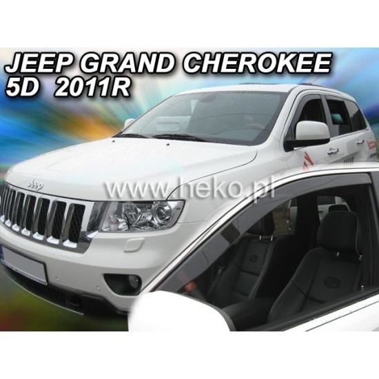 Ανεμοθραύστες για Jeep Grand Cherokee  (2011+) 5 πορτο - 2 τμχ. εμπρός