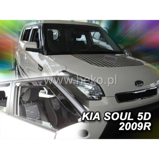 Ανεμοθραύστες για Kia Soul  (2009-2014) 5 πορτο - 2 τμχ. εμπρός