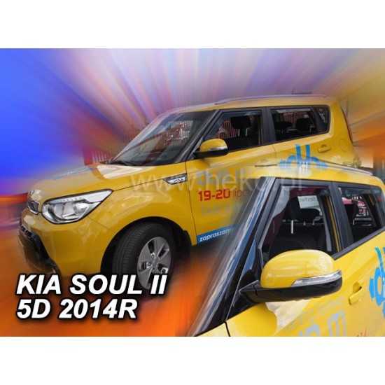 Ανεμοθραύστες για Kia Soul  (2014+) 5 πορτο - 4 τμχ. εμπρός και πίσω