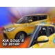 Ανεμοθραύστες για Kia Soul  (2014+) 5 πορτο - 4 τμχ. εμπρός και πίσω