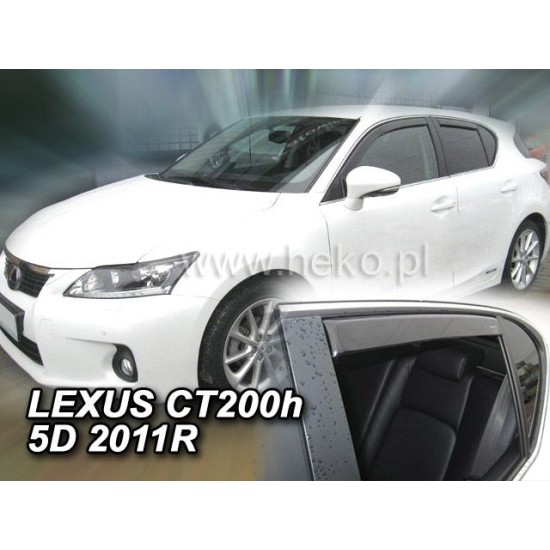 Ανεμοθραύστες για Lexus CT 200H  (2011+) 5 πορτο - 4 τμχ. εμπρός και πίσω