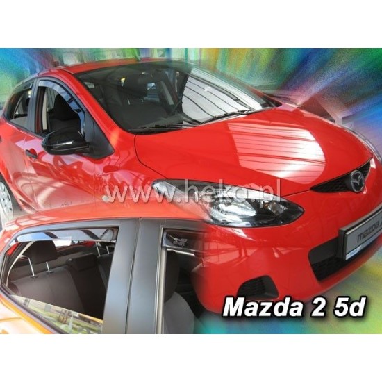 Ανεμοθραύστες για Mazda 323 (1998-2003) 5 πορτο - 4 τμχ. εμπρός και πίσω