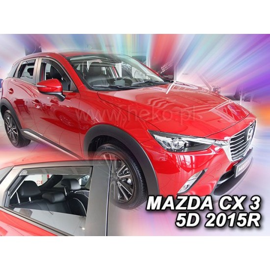 Ανεμοθραύστες για Mazda CX3 (2015+) 5 πορτο - 4 τμχ. εμπρός και πίσω