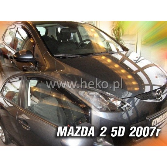 Ανεμοθραύστες για Mazda 2 (2007-2009) 5 πορτο - 2 τμχ. εμπρός