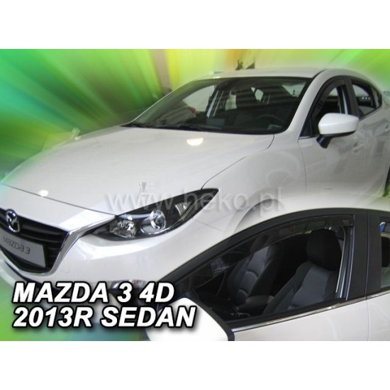 Ανεμοθραύστες για Mazda 3 (2013-2018) 5 πορτο , sedan  - 2 τμχ. εμπρός