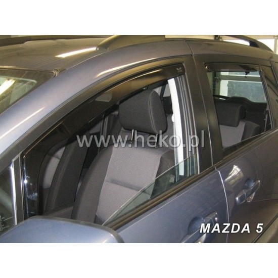 Ανεμοθραύστες για Mazda 5 (2006+) 5 πορτο  - 2 τμχ. εμπρός