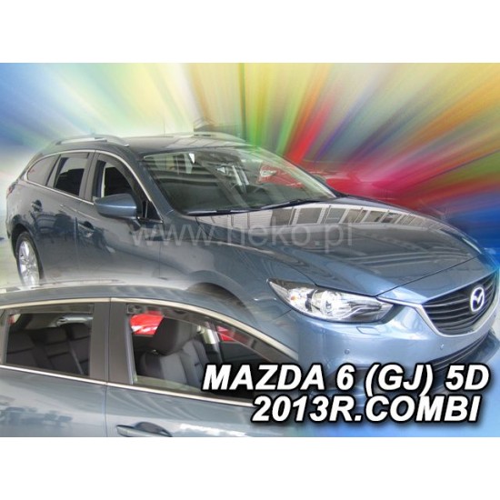 Ανεμοθραύστες για Mazda 6 (2013+) combi - 4 τμχ. εμπρός και πίσω