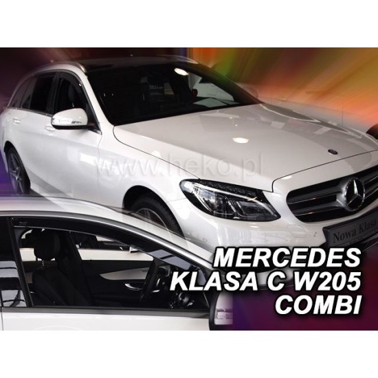 Ανεμοθραύστες για Mercedes C-Class W205 (2015-2021) combi - 4 τμχ. εμπρός και πίσω