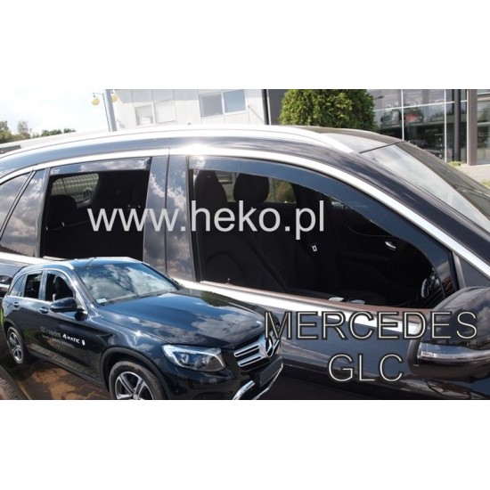 Ανεμοθραύστες για Mercedes GLC  X253 (2016+) 5 πορτο - 4 τμχ. εμπρός και πίσω