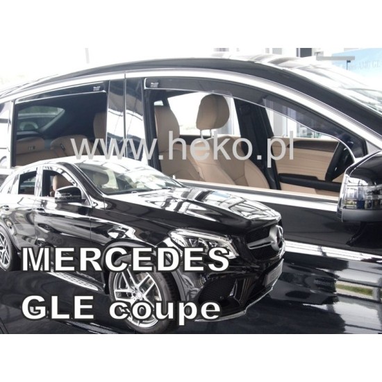 Ανεμοθραύστες για Mercedes GLE coupe C292 (2016+) 5 πορτο - 4 τμχ. εμπρός και πίσω