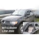 Ανεμοθραύστες για Mitsubishi  L-200  (2006-2016)  Double Cab 4 πορτο  - 4 τμχ. εμπρός και πίσω