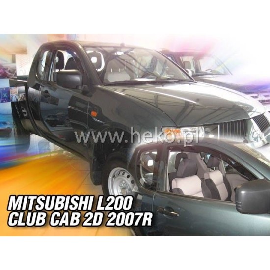 Ανεμοθραύστες για Mitsubishi  L-200  (2006-2016)  Club Cab 2 πορτο / μιάμιση καμπίνα