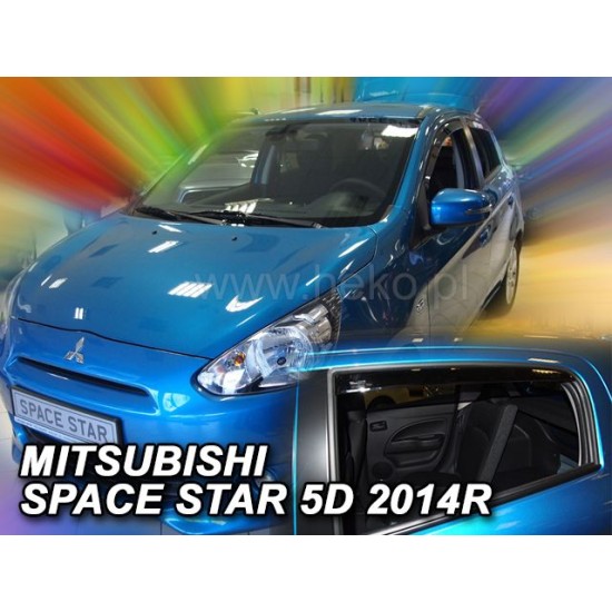 Ανεμοθραύστες για Mitsubishi Space Star  (2014+) 5 πορτο - 4 τμχ. εμπρός και πίσω