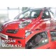 Ανεμοθραύστες για Nissan Micra (2002-2010) 5 πορτο - 2 τμχ. εμπρός