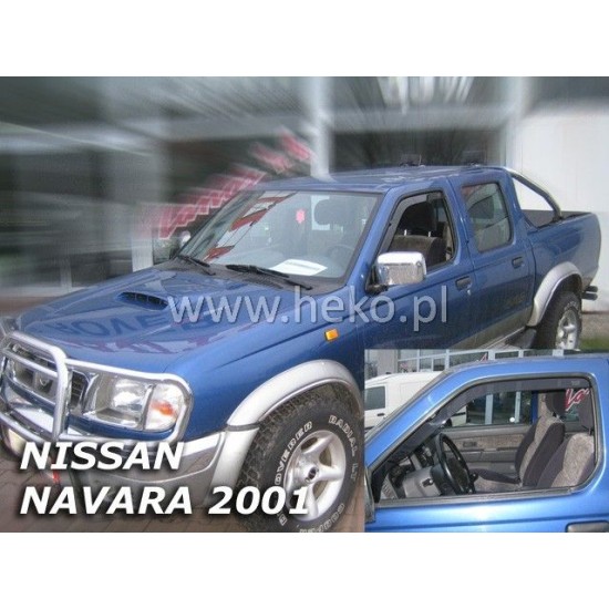 Ανεμοθραύστες για Nissan Navara / Pick Up (2001-2005) μονή / διπλή καμπίνα - 2 τμχ. εμπρός