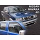 Ανεμοθραύστες για Nissan Navara / Pick Up (2001-2005) 4 πορτο - 4 τμχ. εμπρός και πίσω