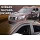 Ανεμοθραύστες για Nissan Navara (2014+) 4 πορτο - 4 τμχ. εμπρός και πίσω