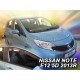 Ανεμοθραύστες για Nissan Note (2006-2012) 5 πορτο - 2 τμχ. εμπρός