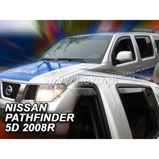 Ανεμοθραύστες για Nissan Pathfinder  (2005-2012) 5 πορτο - 4 τμχ. εμπρός και πίσω