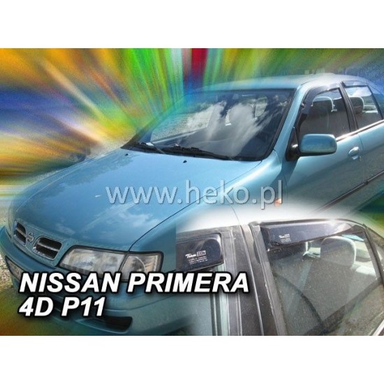 Ανεμοθραύστες για Nissan Primera (1996-2002) sedan - 4 τμχ. εμπρός και πίσω