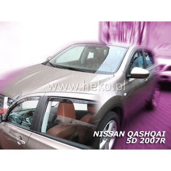 Ανεμοθραύστες για Nissan Qashqai (2007-2013) 5 πορτο - 4 τμχ. εμπρός και πίσω