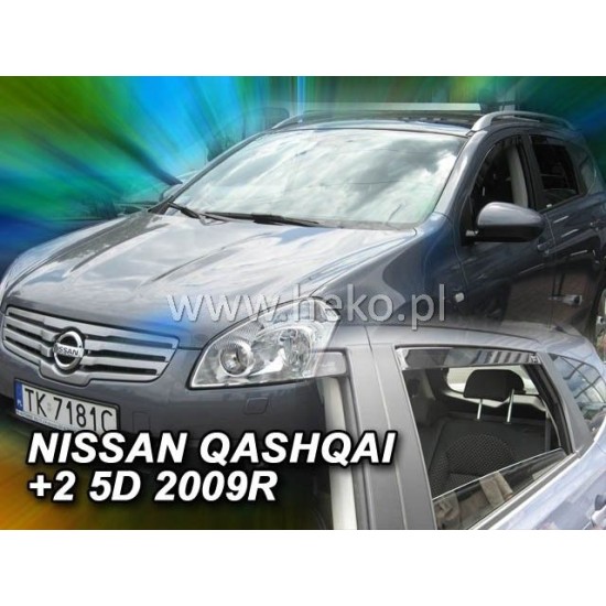 Ανεμοθραύστες για Nissan Qashqai (+2) (2008-2013) 5 πορτο - 4 τμχ. εμπρός και πίσω