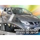 Ανεμοθραύστες για Nissan Qashqai (2013+) 5 πορτο - 2 τμχ. εμπρός